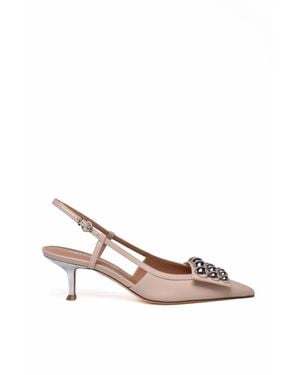 Lella Baldi Leather Chanel Pump - Pink