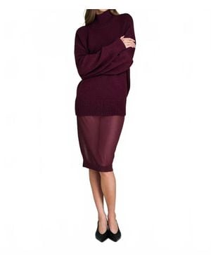 SER.O.YA Lucille Midi Skirt - Purple