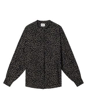 Isabel Marant Blouse With Scattered Square Dot Pattern - Black