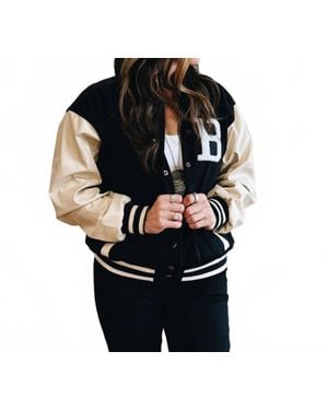 Bluivy The Legacy Varsity Jacket - Black