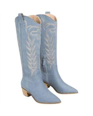 Miracle Miles Inlay Boot - Blue