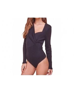 Astr Ribbed Bodysuit - Blue