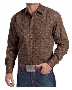 Stetson Pocket Snap Shirt - Brown