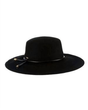 Dorfman Pacific Adelle Boater Hat - Black