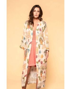 Z & L Europe Asilah Open Front Duster - Natural