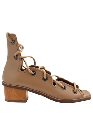 Stella McCartney Maia Soft Camel Strap Sandals - Brown