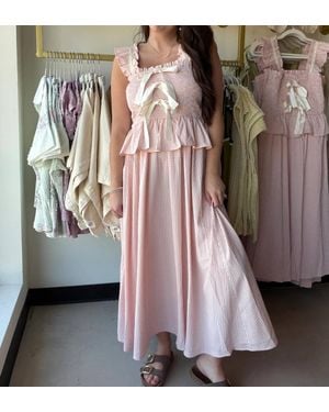 Bibi Smocked Midi Dress - Multicolor