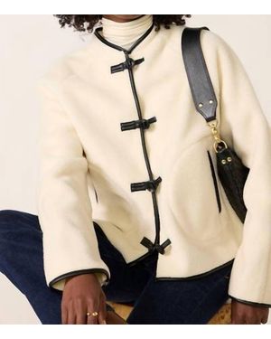 Sanctuary Crewneck Sherpa Jacket - Natural