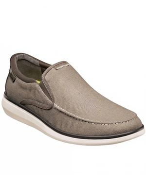 Florsheim Venture Canvas Moc Toe Slip On - Gray