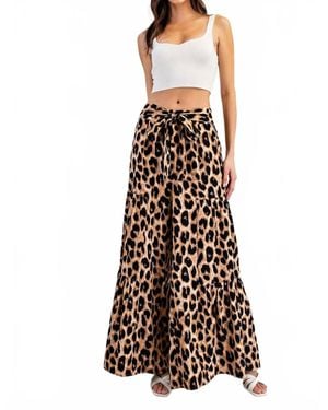 Eesome Tiered Wide Leg Pants - Multicolor