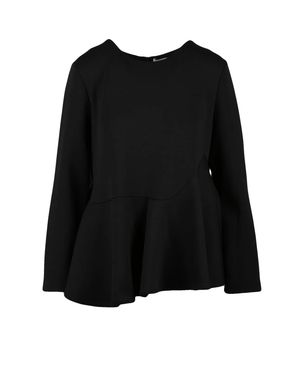 MEIMEIJ Polyester-Blend Zip Blouse - Black