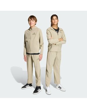 adidas Kids' Z. N.E. Woven Travel Pants - Natural