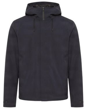 Woolrich Hooded Zip-Up Padded Jacket - Blue