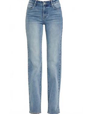 Risen Mid Rise Straight Leg Jeans - Blue