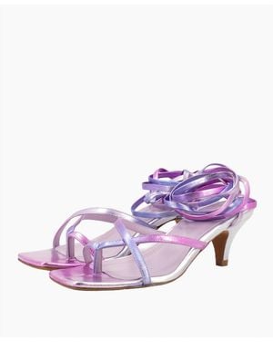 Toral Metallic Sandal - Purple