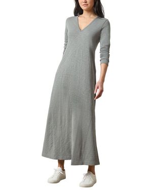 Lilla P V-Neck Maxi Dress - Gray