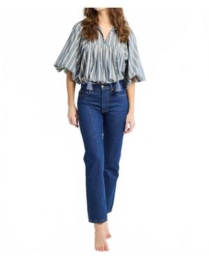 MILLE Charlie Tie Top - Blue