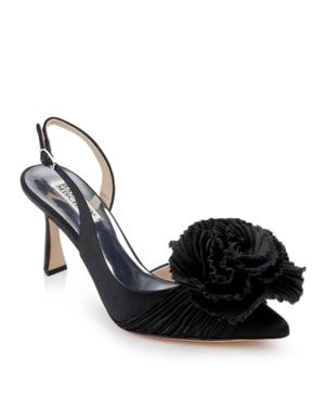 Badgley Mischka Blaire Pump Flower Stiletto Heel Zogg3768 - Black