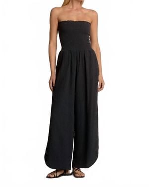 Elan Dominca Strapless Jumpsuit - Black