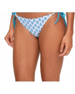 Heidi Klein La Croissette Reversible Triangle Bottom - Blue
