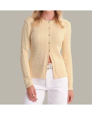 525 America Julianna Cable Knit Crewneck Cardigan - Natural