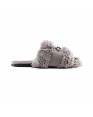 Solei Sea Hanni Horsebit Buckle Slide - Gray
