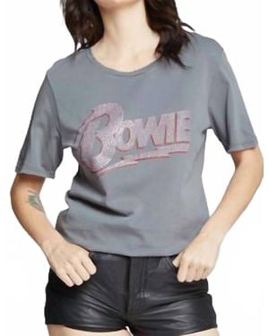 Recycled Karma Bowie Stud Tee - Gray