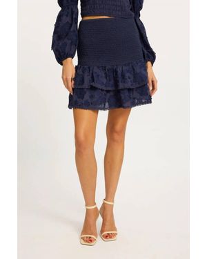 Caballero Leah Peacoat Skirt - Blue
