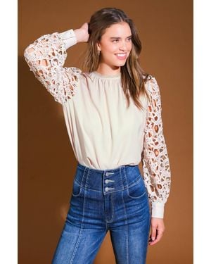 TRUEDAMES Daydream Fantasies Woven Top - Blue