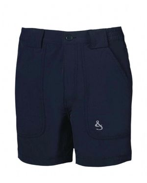 Hook & Tackle Beer Can Stretch Shorts - Blue
