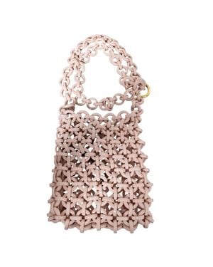 Jil Sander Link Leather Crossbody Bag - Pink