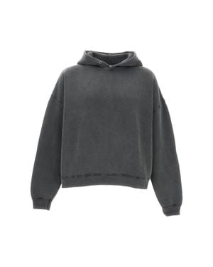 sunflower Boxy-Fit Hooded Sweatshirt - Gray