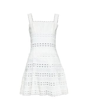 Zimmermann 100% Linen Embroidered Anglais Cotton Sundress Sz.2 M - White