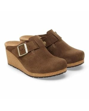 Birkenstock Fanny Round Toe Wedge - Brown