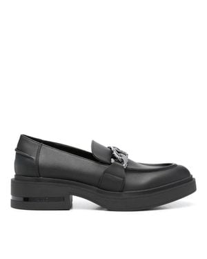 Liu Jo Gabrielle 23 Polyurethane Chain Loafers - Black