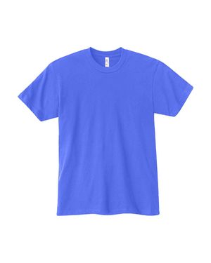 LOS ANGELES APPAREL Usa-Made Fine Jersey T-Shirt - Blue
