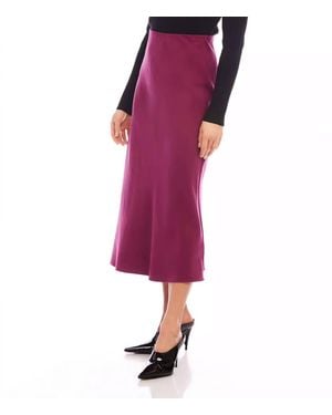 Karen Kane Bias Cut Midi Skirt - Purple
