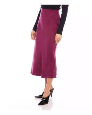 Karen Kane Bias Cut Midi Skirt - Purple