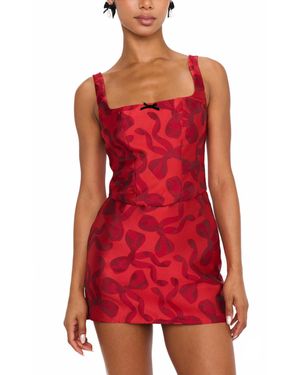 Show Me Your Mumu Kendra Crop Top - Red