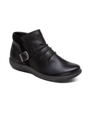Aetrex Luna Buckle Boot - Black