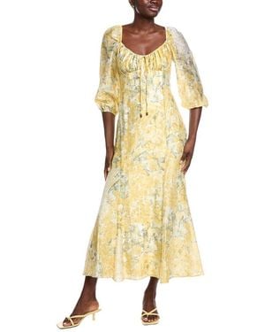 Taylor Printed Maxi Dress - Yellow