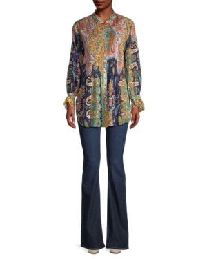 Johnny Was Braemar Kita Tunic - Blue