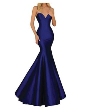Clarisse Elegant Sweetheart Mermaid Gown - Blue