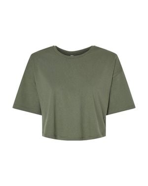 Bella Canvas Jersey Crop Tee - Green