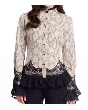 Alberto Makali Lace Trimmed Faux Suede Python Jacket - Multicolor