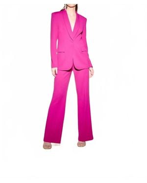 Joseph Ribkoff Crepe Wide-Leg Pull-On Pants - Pink