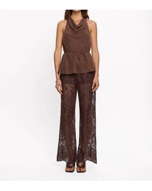 Kivari Arabella Halter Top - Brown