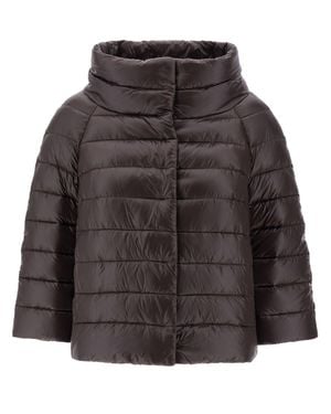 Herno Sofia High Collar Down Jacket - Black