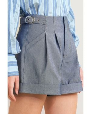 TRUEDAMES Confidently Cool Tailored Woven Short - Blue