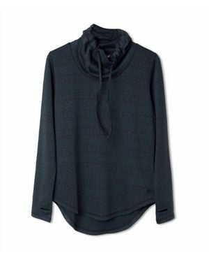 Kavu Skylar Cowl Neck Sweater - Blue